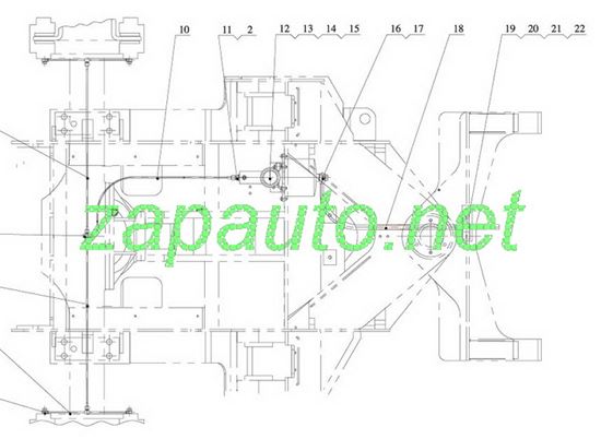Изображение Шланг цилиндра тормозного переднего XG951H, XG953H, XG955H